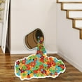 thumbnail image 1 of Ohmyroo Creative Pattern Bath Rug 24x24 Inch Soft Non-Slip Microfiber Floor Mat for Bathroom Decor, 1 of 9