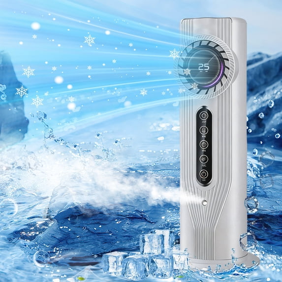 Ohmyroo Desktop Personal Cooler with Humidifier and Timer USB ...