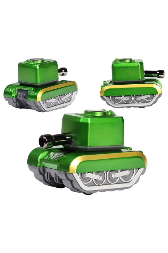 Die-Cast Military Tank Model 360 Degree Rotating Turret Armor Plated Combat Vehicle