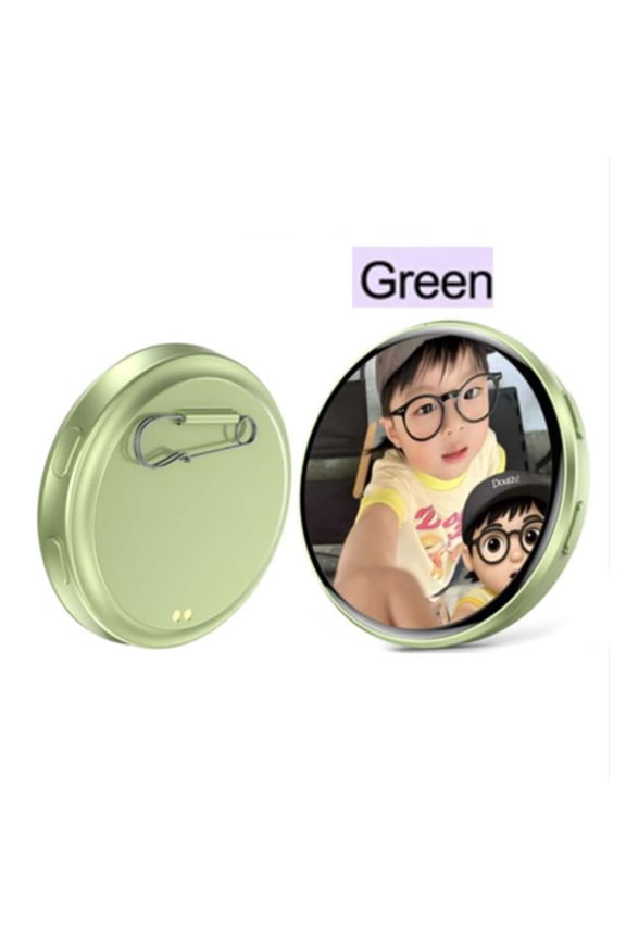 Digital Display Badge 1.7 Inch Touchscreen LED Personalized Photo And Video Pin
