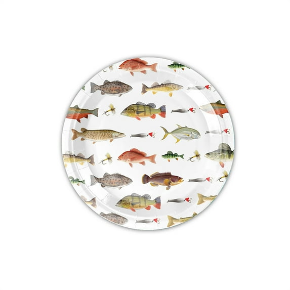 Ohmyroo Fishing Theme Party Decoration Supplies Colorful Paper Party Decorations Set For Birthday Celebration Festive Gatherings
