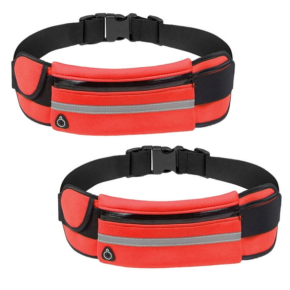 Ohmyroo Fitness Running Waist Bag Reflective Nylon Lycra For Men Women Night Jogging Phone Organization Emergency Equipment