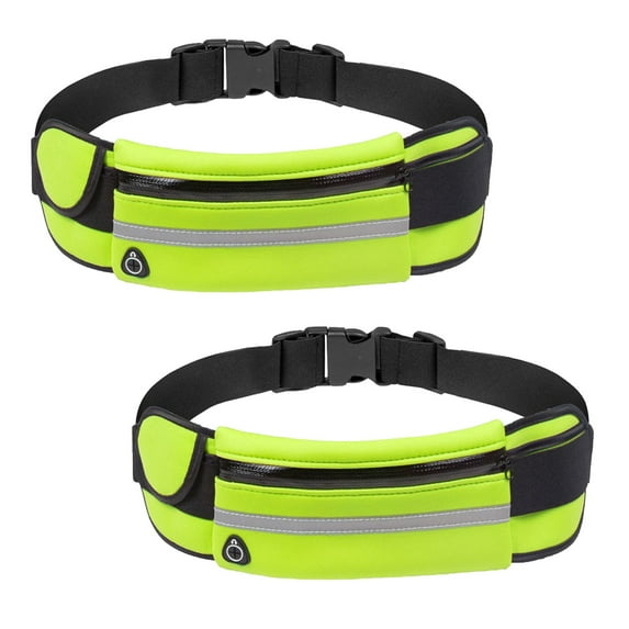 Ohmyroo Fitness Running Waist Bag Reflective Nylon Lycra For Men Women Night Jogging Phone Organization Emergency Equipment