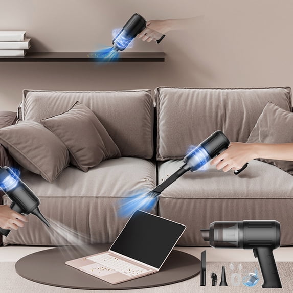 Ohmyroo Handheld Wireless Car Vacuum Cleaner Rechargeable Vehicle Cleaning