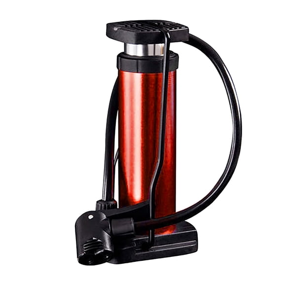 Ohmyroo High Pressure Foot Pump Portable Aluminum Alloy Bike Tire Inflator With Universal Nozzle Interface