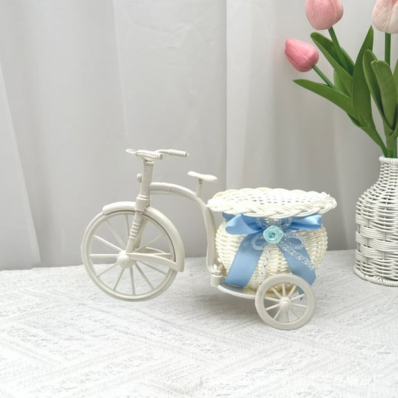 Ohmyroo Imitation Vines Woven Basket Decorative Flower Arrangement Container Multi Functional Desktop Storage for Home Wedding Decor