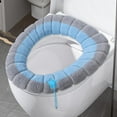 thumbnail image 1 of Ohmyroo Knitted Toilet Seat Cover - Thickened and Soft Winter Toilet Ring with Convenient Handles, Machine Washable and Comfortable Bathroom Seat Protector for Cold Seasons, 1 of 5