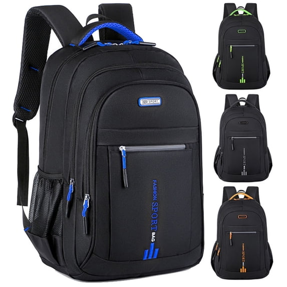 Ohmyroo Large Capacity Nylon Travel Backpack Water Resistant Outdoor Laptop Bag