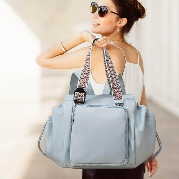 Ohmyroo Large Capacity Travel Backpack Multi-Functional Diaper Bag Convertible Tote