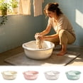 thumbnail image 1 of Ohmyroo Laundry Wash Basin With Built In Scrub Board, 14.6 In Plastic Tub for Dorm and Home, 1 of 7