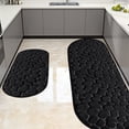 thumbnail image 1 of Ohmyroo Memory Foam Bath Mat 2 Piece Set 47.2 and 23.6 Inch Absorbent Non-Slip Cobblestone Bathroom Rugs, 1 of 7
