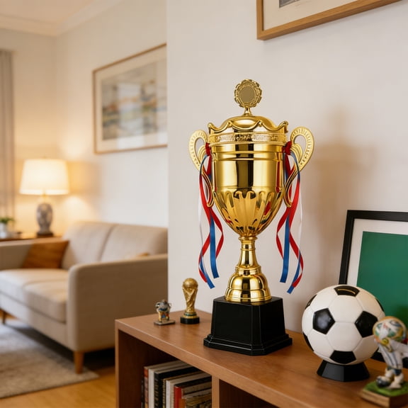 Ohmyroo Metal Trophy Cup Sports Award for Basketball Football Tournament Winner Commemorative Achievement Gift