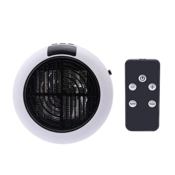 Ohmyroo Mini Heater Small Household Desktop Portable Wall Mounted Circular Heating Fan For Home And Office Spaces