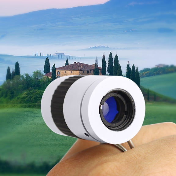 Ohmyroo Miniature Fingertip Binoculars 1.43 Inch Plastic Material for Kids Adults Sightseeing Concerts Pocket Sized Observation Gadgets
