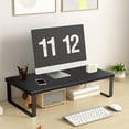 thumbnail image 1 of Ohmyroo Monitor Riser Desktop Computer Stand Riser Office Desk Storage Shelf Raised Shelf For Computer And Office Supplies, 1 of 5