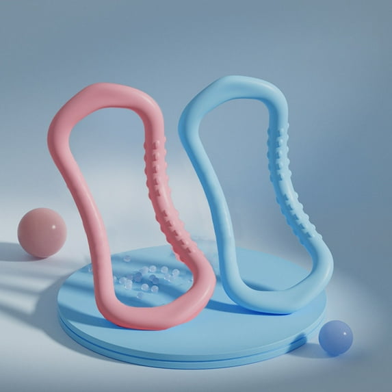 Ohmyroo Multi Functional Yoga Ring Shoulder Back Leg Trainer for Home Yoga Fitness Body Shaping Magic Ring Durable Plastic