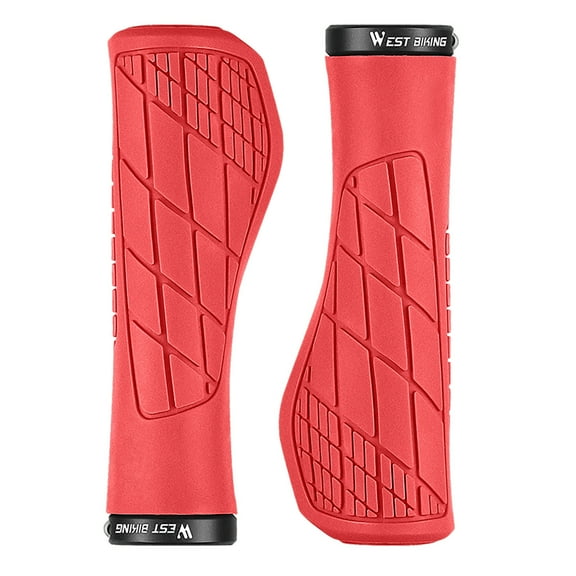 Ohmyroo Non-Slip Rubber Bicycle Handlebar Grips 4 Inch Shock Absorbing Handle Covers For Mountain Bikes
