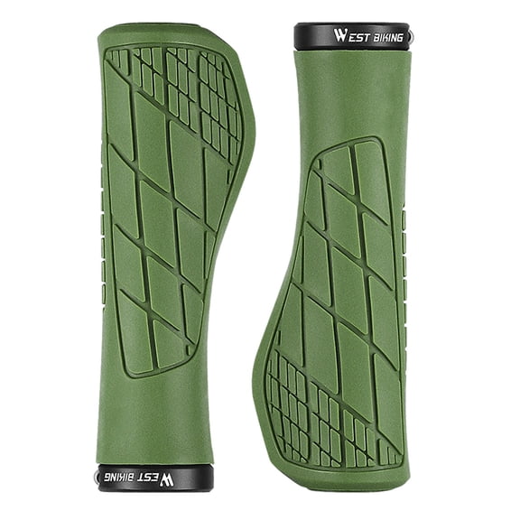 Ohmyroo Non-Slip Rubber Bicycle Handlebar Grips 4 Inch Shock Absorbing Handle Covers For Mountain Bikes