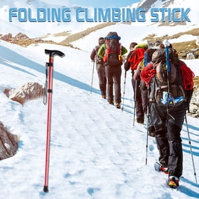 Ohmyroo Pack Hiking Sticks Aluminum Alloy Foldable With Cork Handle For Men Women Outdoor Trekking Climbing Tool Accessory