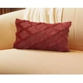 thumbnail image 1 of Ohmyroo Plush Stripe Pillowcase 12x20 Inches For Sofa Bedroom, 1 of 6