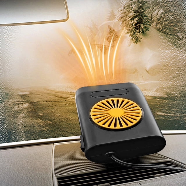 Ohmyroo Portable 12V Car Heater and Defroster Plug into Cigarette Lighter Vehicle Interior Warmer with Adjustable Temperature Control