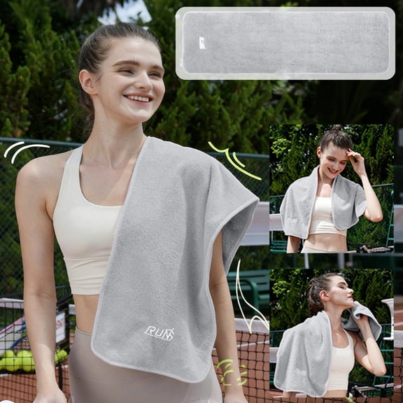Ohmyroo Portable Cooling Towel Quick Dry Cold Sweat Wipe for Running Basketball Gym Workout Yoga Golf Sports