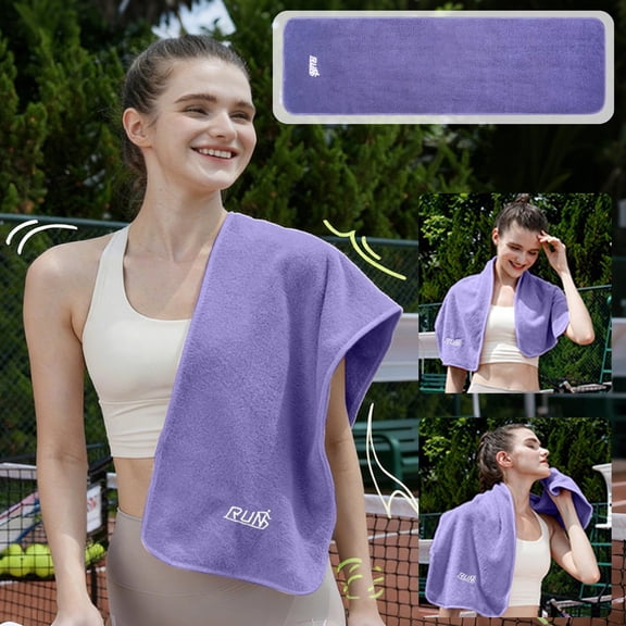 Ohmyroo Portable Cooling Towel Quick Dry Cold Sweat Wipe for Running Basketball Gym Workout Yoga Golf Sports