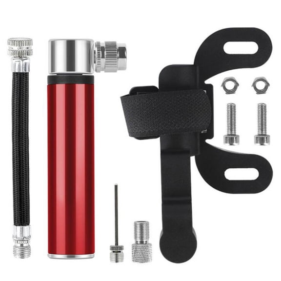 Ohmyroo Portable Mini Bicycle Pump 120 PSI High Pressure Aluminum Alloy Hand Inflator For Various Tires