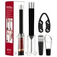 thumbnail image 1 of Ohmyroo Portable Needle Air Pressure Wine Opener Set Compact Bar Tool With Foil Cutter Vacuum Stopper And Pourer, 1 of 6