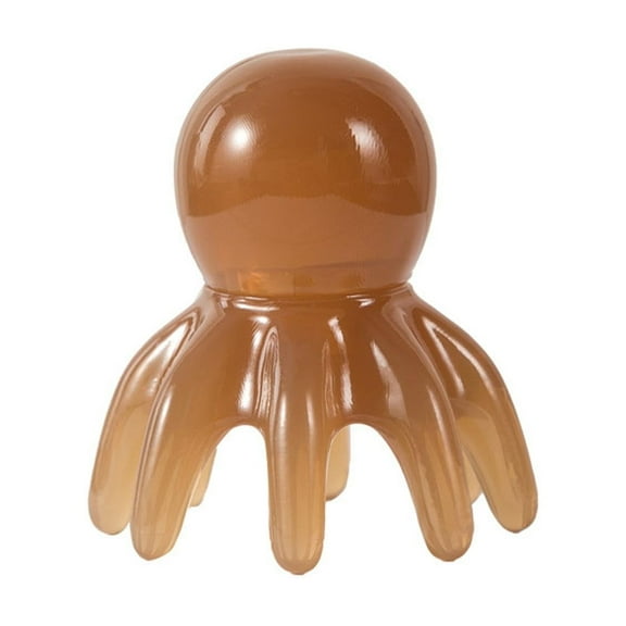 Ohmyroo Portable Octopus Head Massage Comb Resin Scalp Stress Relief Tool For Deep Tissue Scraping And Relaxation