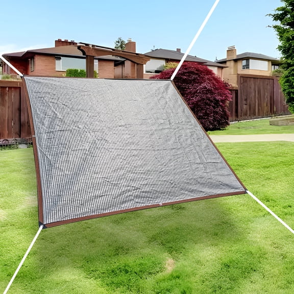 Ohmyroo Reflective Aluminum Foil Shade Net Encrypted Sunscreen Mesh for Balcony Courtyard and Garden Greenery Cooling