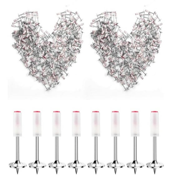 Ohmyroo Reinforced Round Steel Nails Manual Fastening Nails for Concrete Wall Trough and Home Decoration Projects