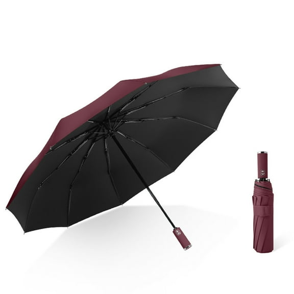 Ohmyroo Reinforced Windproof Folding Umbrella Automatic Open Close for Outdoor Travel Daily Use
