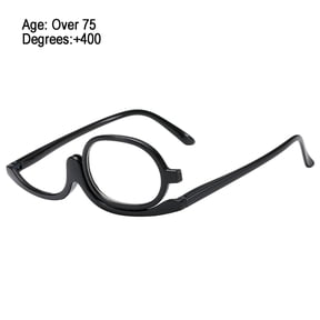 Ohmyroo Rotatable Magnifying Makeup Reading Glasses Single Lens Cosmetic Eyewear for Precise Application