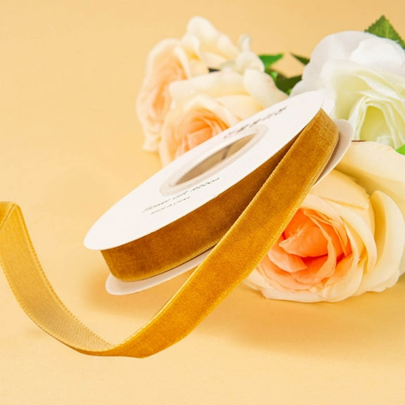 Ohmyroo Single-Sided Velvet Ribbon 10 Yards For Gift Flower Packaging Decoration