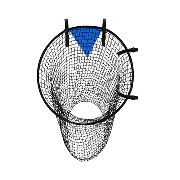 Ohmyroo Soccer Target Goal Net 27.5in Yellow Mesh Foldable Top Corner Practice Auxiliary Equipment
