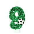 thumbnail image 1 of Ohmyroo Soccer Themed Birthday Cake Candles Festive Decorative for Home Party Celebration Dessert Decoration, 1 of 2