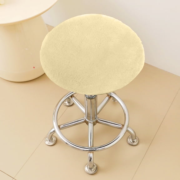 Ohmyroo Soft Round Bar Stool Cushion, Elastic Band Seat Cover, Comfortable Chair Pad for Kitchen Bar Counter Stools