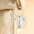 thumbnail image 1 of Ohmyroo Stainless Steel Keychain Pendant Carving Name Long Strip Doll Combination Decor Gift, 1 of 6