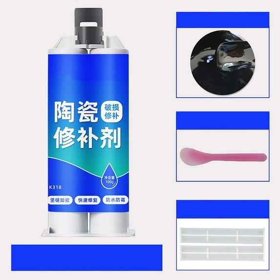Ohmyroo Tile Repair Paste Adhesive for Floor Marble Ceramic Crack Filling Home Renovation