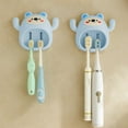 thumbnail image 1 of Ohmyroo Toothbrush Set Strong Suction Cup Toothpaste And Toothbrush Holder Cute And Practical Accessory For Bathroom Use, 1 of 6