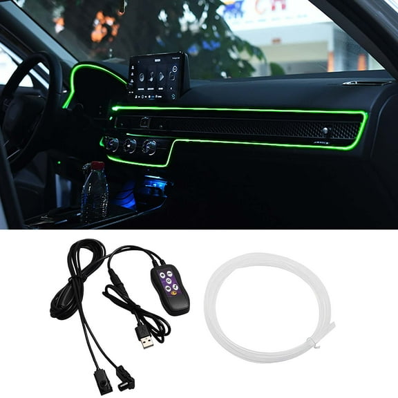 Ohmyroo USB Car LED Ambient Light Button-Controlled Interior Decoration Light