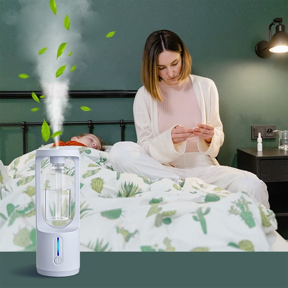 Ohmyroo Waterless Aroma Diffuser, 50 ml White Plastic USB Fragrance Machine With Perfume