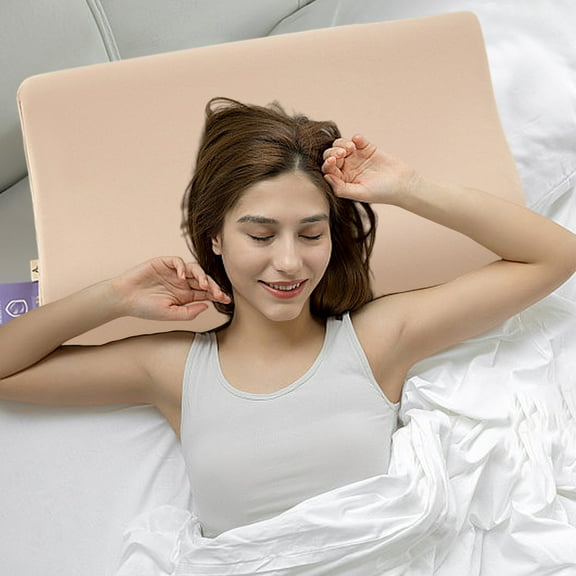 Ohmyroo Waterproof Emulsion Pillowcase Breathable Bedding Cover 15.75x23.62 Inch Gray Blue White For Standard Memory Foam Protections