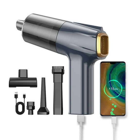 Ohmyroo Wireless Handheld Vacuum Cleaner Brush Motor Digital Charging Blow Suction