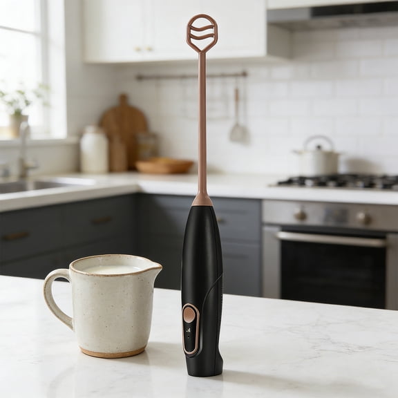 Ohmyroo Wireless Milk Frother 10.8x0.9in Handheld Mixer Rod With Built In Battery Household Tool