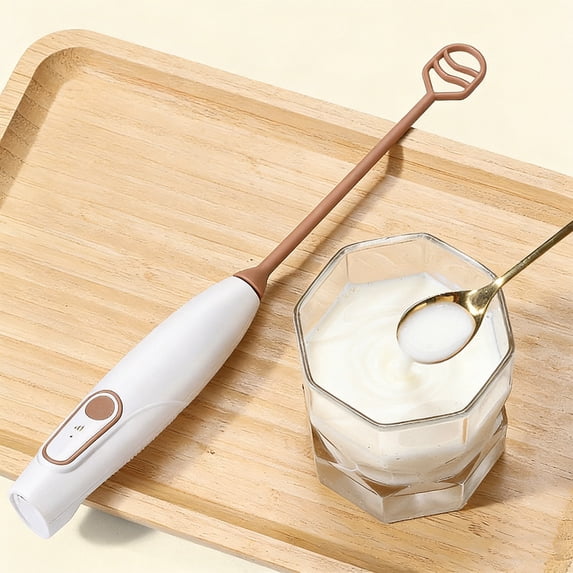Ohmyroo Wireless Milk Frother 10.8x0.9in Handheld Mixer Rod With Built In Battery Household Tool