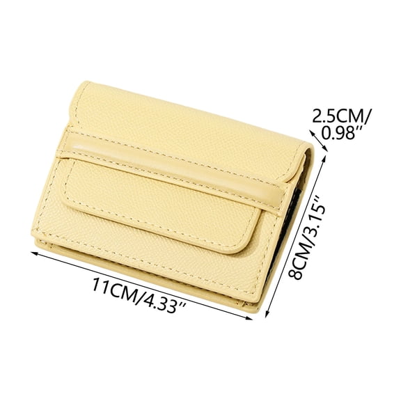 Ohmyroo Women's Slim Compact Card Holder Wallet Large Capacity Multi-Card Slots for Cash ID Document Storage Daily Use Portable Organizer
