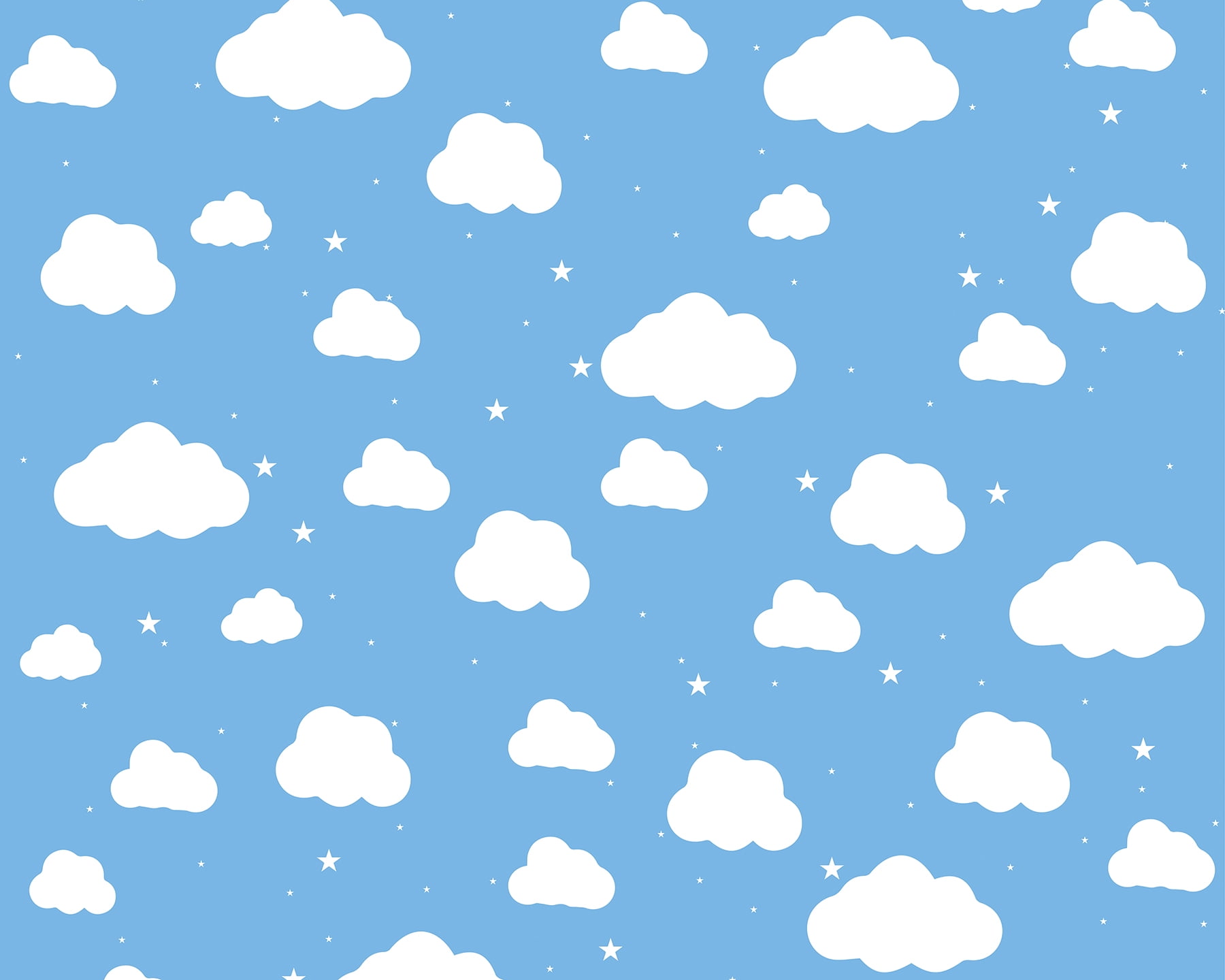 Ohpopsi Cartoon Cloudy Sky Wall Mural