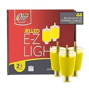 Ohr Candles, 2.5 Hour Large Jelled Olive Oil Chanukah Menorah Oil Candles - For Hanukkah 44 Pack